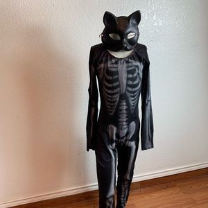 body wrappers skeleton costume for girl